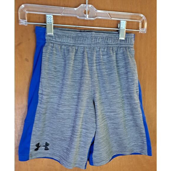 Boys Under Armour Gray and Blue Shorts size Small - Picture 1 of 6